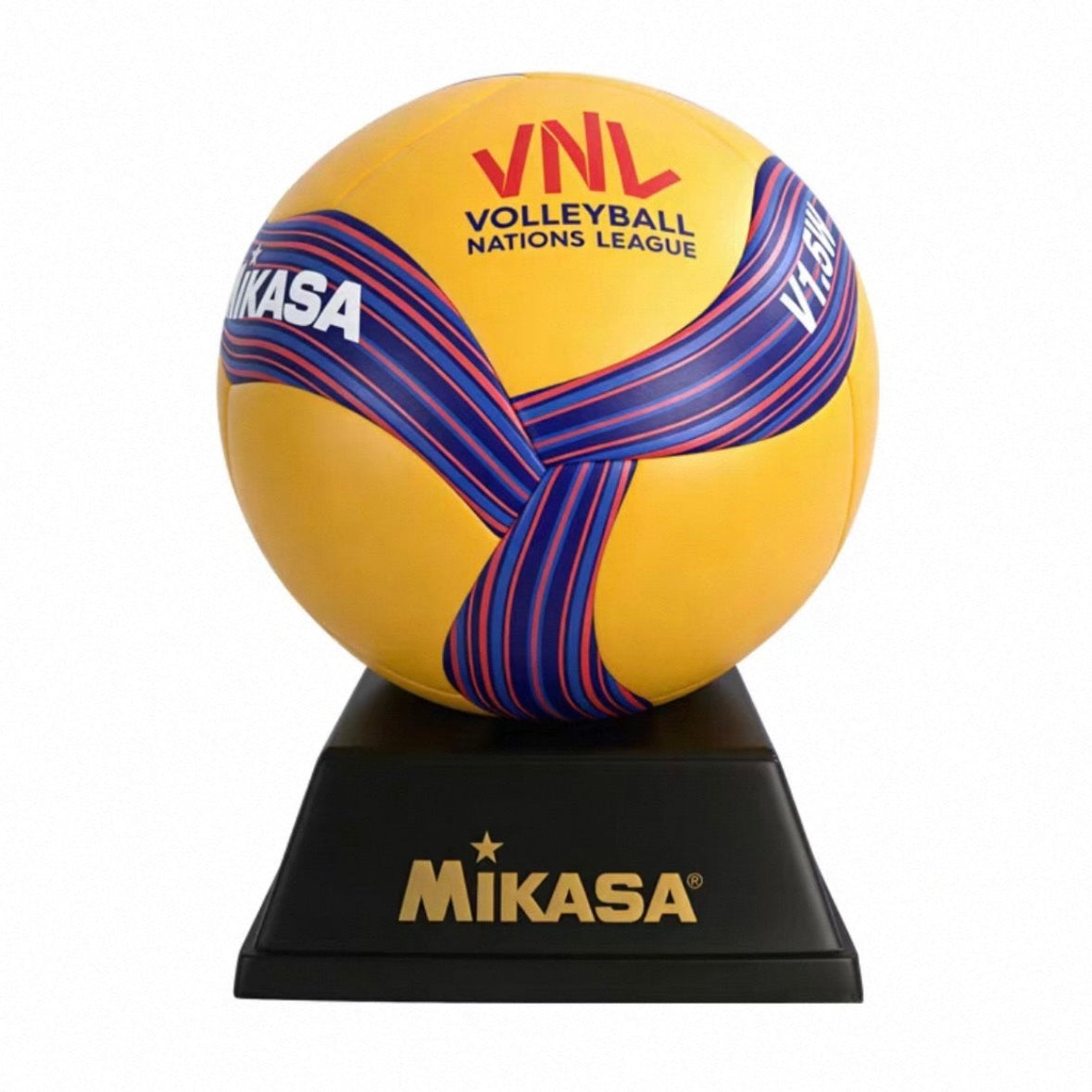 Mikasa V1.5W VNL Mini Volleyball with Display Stand | Official Volleyball Nations League Collectible & Gift